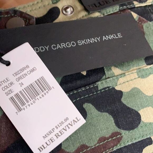 NWT BLUE REVIVAL‎ TEDDY CARGO SKINNY ANKLE … - Picture 8 of 9